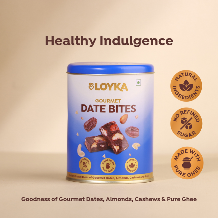 Loyka Date Bites Tin Box 10Pcs No Added Sugar