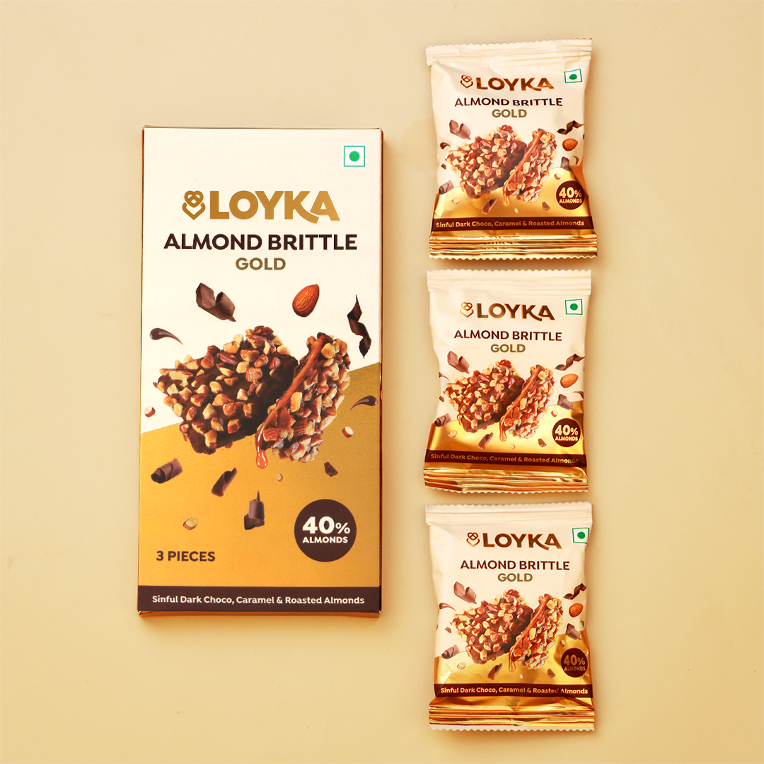 Almond Brittle Gold 3 Pcs Box