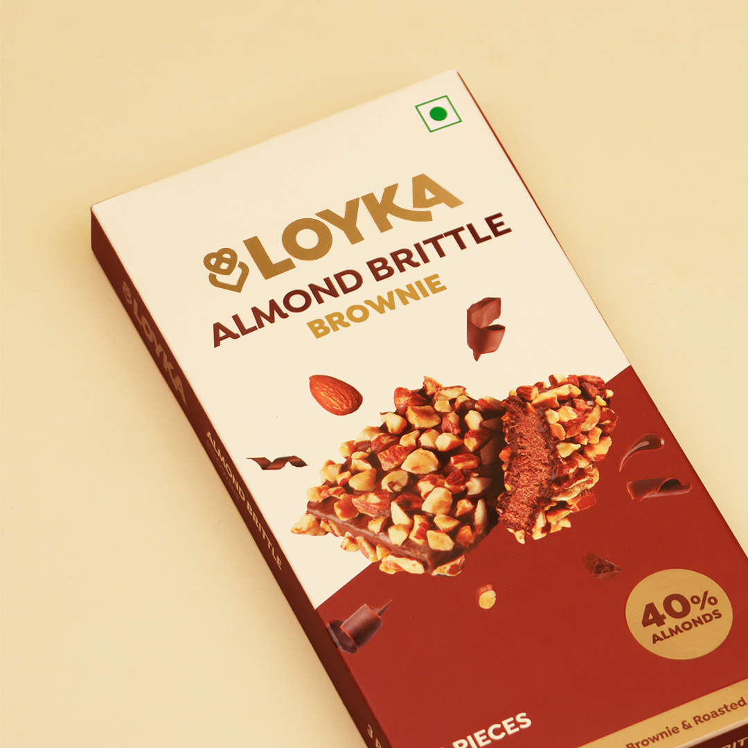 Almond Brittle Brownie 3 Pcs Box